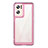 Carcasa Bumper Funda Silicona Transparente J01S para Oppo Reno7 Pro 5G Purpura Claro