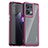 Carcasa Bumper Funda Silicona Transparente J01S para Oppo Reno9 5G Purpura Claro