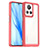 Carcasa Bumper Funda Silicona Transparente J01S para Realme GT2 Master Explorer Rojo