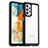 Carcasa Bumper Funda Silicona Transparente J01S para Samsung Galaxy A23 4G Negro