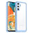 Carcasa Bumper Funda Silicona Transparente J01S para Samsung Galaxy M44 5G Azul