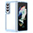 Carcasa Bumper Funda Silicona Transparente J01S para Samsung Galaxy Z Fold3 5G Azul