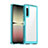 Carcasa Bumper Funda Silicona Transparente J01S para Sony Xperia 10 V Cian