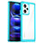 Carcasa Bumper Funda Silicona Transparente J01S para Xiaomi Redmi Note 12 Pro+ Plus 5G Azul Cielo