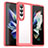 Carcasa Bumper Funda Silicona Transparente J02S para Samsung Galaxy Z Fold3 5G Rojo