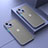 Carcasa Bumper Funda Silicona Transparente LS1 para Apple iPhone 14 Gris Lavanda