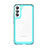 Carcasa Bumper Funda Silicona Transparente M03 para Samsung Galaxy S21 FE 5G Cian