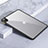 Carcasa Bumper Funda Silicona Transparente para Apple iPad Pro 12.9 (2022) Negro