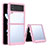 Carcasa Bumper Funda Silicona Transparente para Samsung Galaxy Z Flip3 5G Rosa