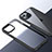 Carcasa Bumper Funda Silicona Transparente QC2 para Apple iPhone 14 Gris Oscuro