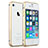 Carcasa Bumper Lujo Marco de Aluminio para Apple iPhone 4S Oro