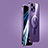 Carcasa Bumper Lujo Marco de Metal y Plastico Funda con Mag-Safe Magnetic JB1 para Apple iPhone 13 Pro Max Morado