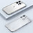 Carcasa Bumper Lujo Marco de Metal y Plastico Funda con Mag-Safe Magnetic JB1 para Apple iPhone 14 Pro Plata