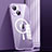 Carcasa Bumper Lujo Marco de Metal y Plastico Funda con Mag-Safe Magnetic JL1 para Apple iPhone 13 Morado