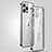 Carcasa Bumper Lujo Marco de Metal y Plastico Funda con Mag-Safe Magnetic JL3 para Apple iPhone 14 Pro Plata