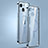 Carcasa Bumper Lujo Marco de Metal y Plastico Funda con Mag-Safe Magnetic JL3 para Apple iPhone 15 Plus Azul