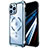 Carcasa Bumper Lujo Marco de Metal y Plastico Funda con Mag-Safe Magnetic LF2 para Apple iPhone 14 Pro Azul