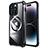 Carcasa Bumper Lujo Marco de Metal y Plastico Funda con Mag-Safe Magnetic LF4 para Apple iPhone 14 Pro Max Negro