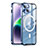 Carcasa Bumper Lujo Marco de Metal y Plastico Funda con Mag-Safe Magnetic LK1 para Apple iPhone 14 Azul