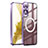 Carcasa Bumper Lujo Marco de Metal y Plastico Funda con Mag-Safe Magnetic P01 para Samsung Galaxy S21 5G Morado