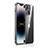 Carcasa Bumper Lujo Marco de Metal y Plastico Funda JB1 para Apple iPhone 13 Negro