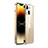 Carcasa Bumper Lujo Marco de Metal y Plastico Funda JB1 para Apple iPhone 13 Oro