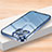 Carcasa Bumper Lujo Marco de Metal y Plastico Funda LK2 para Apple iPhone 13 Pro Max Azul