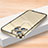 Carcasa Bumper Lujo Marco de Metal y Plastico Funda LK2 para Apple iPhone 13 Pro Max Oro