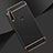 Carcasa Bumper Lujo Marco de Metal y Plastico Funda M01 para Huawei Enjoy 10 Plus Negro