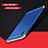 Carcasa Bumper Lujo Marco de Metal y Plastico Funda M01 para Huawei Enjoy 9 Azul