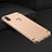 Carcasa Bumper Lujo Marco de Metal y Plastico Funda M01 para Huawei Honor 8X Oro