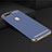 Carcasa Bumper Lujo Marco de Metal y Plastico Funda M01 para Oppo AX7 Azul