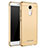 Carcasa Bumper Lujo Marco de Metal y Plastico Funda M01 para Xiaomi Redmi Note 3 MediaTek Oro