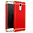 Carcasa Bumper Lujo Marco de Metal y Plastico Funda M01 para Xiaomi Redmi Note 3 MediaTek Rojo