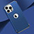 Carcasa Bumper Lujo Marco de Metal y Plastico Funda M02 para Apple iPhone 13 Pro Max Azul