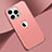 Carcasa Bumper Lujo Marco de Metal y Plastico Funda M02 para Apple iPhone 13 Pro Max Oro Rosa