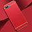 Carcasa Bumper Lujo Marco de Metal y Plastico Funda M02 para Oppo A5 Rojo