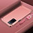 Carcasa Bumper Lujo Marco de Metal y Plastico Funda P01 para Oppo A56 5G Oro Rosa