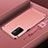 Carcasa Bumper Lujo Marco de Metal y Plastico Funda P01 para Oppo A93 5G Oro Rosa