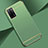 Carcasa Bumper Lujo Marco de Metal y Plastico Funda P02 para Oppo A56 5G Menta Verde