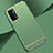 Carcasa Bumper Lujo Marco de Metal y Plastico Funda P02 para Oppo A74 5G Menta Verde