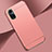 Carcasa Bumper Lujo Marco de Metal y Plastico Funda para Huawei Honor 50 5G Oro Rosa