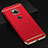 Carcasa Bumper Lujo Marco de Metal y Plastico Funda T01 para Huawei Mate 20 X 5G Rojo