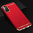 Carcasa Bumper Lujo Marco de Metal y Plastico Funda T02 para Oppo A91 Rojo