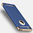 Carcasa Bumper Lujo Marco de Metal y Plastico T01 para Apple iPhone 5 Azul