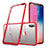 Carcasa Bumper Silicona Transparente Espejo 360 Grados para Apple iPhone Xs Rojo