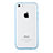 Carcasa Bumper Silicona Transparente Mate T01 para Apple iPhone 5C Azul Cielo