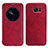 Carcasa de Cuero Cartera con Soporte L02 para Samsung Galaxy S7 Edge G935F Rojo