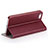 Carcasa de Cuero Cartera con Soporte para Apple iPhone 5S Marron