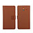 Carcasa de Cuero Cartera con Soporte para Microsoft Lumia 640 XL Lte Marron